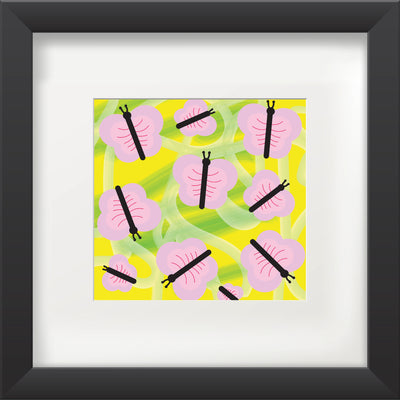 Pink Butterflies Poster