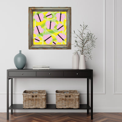 Pink Butterflies Poster