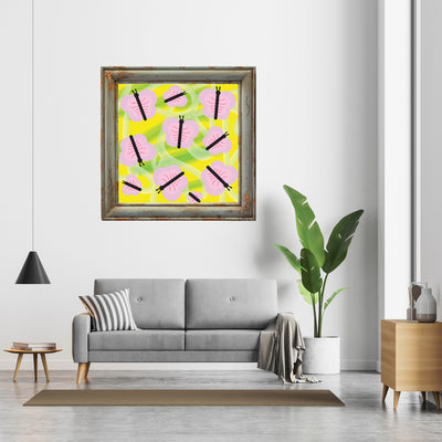 Pink Butterflies Poster
