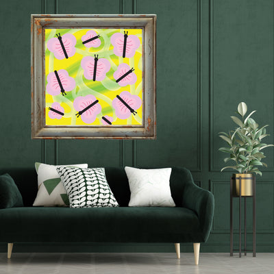 Pink Butterflies Poster