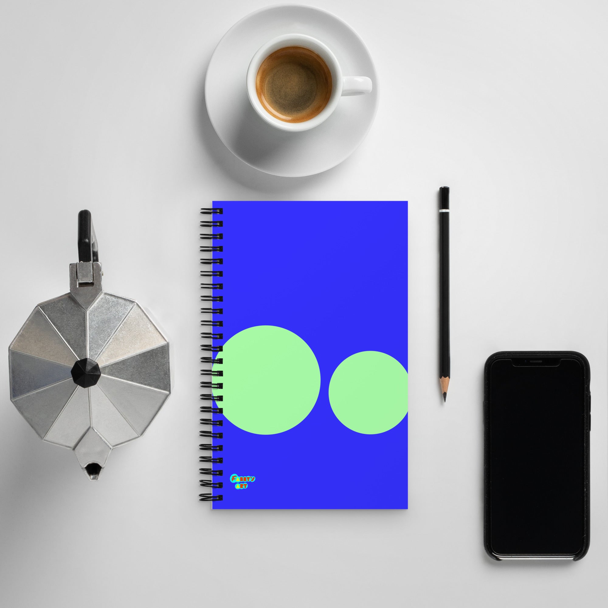 This escalated quickly blue spiral notebook