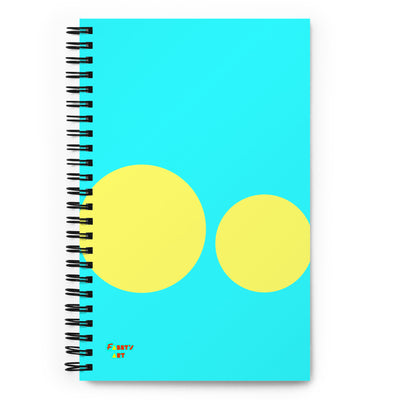 This escalated quickly cyan blue spiral notebook