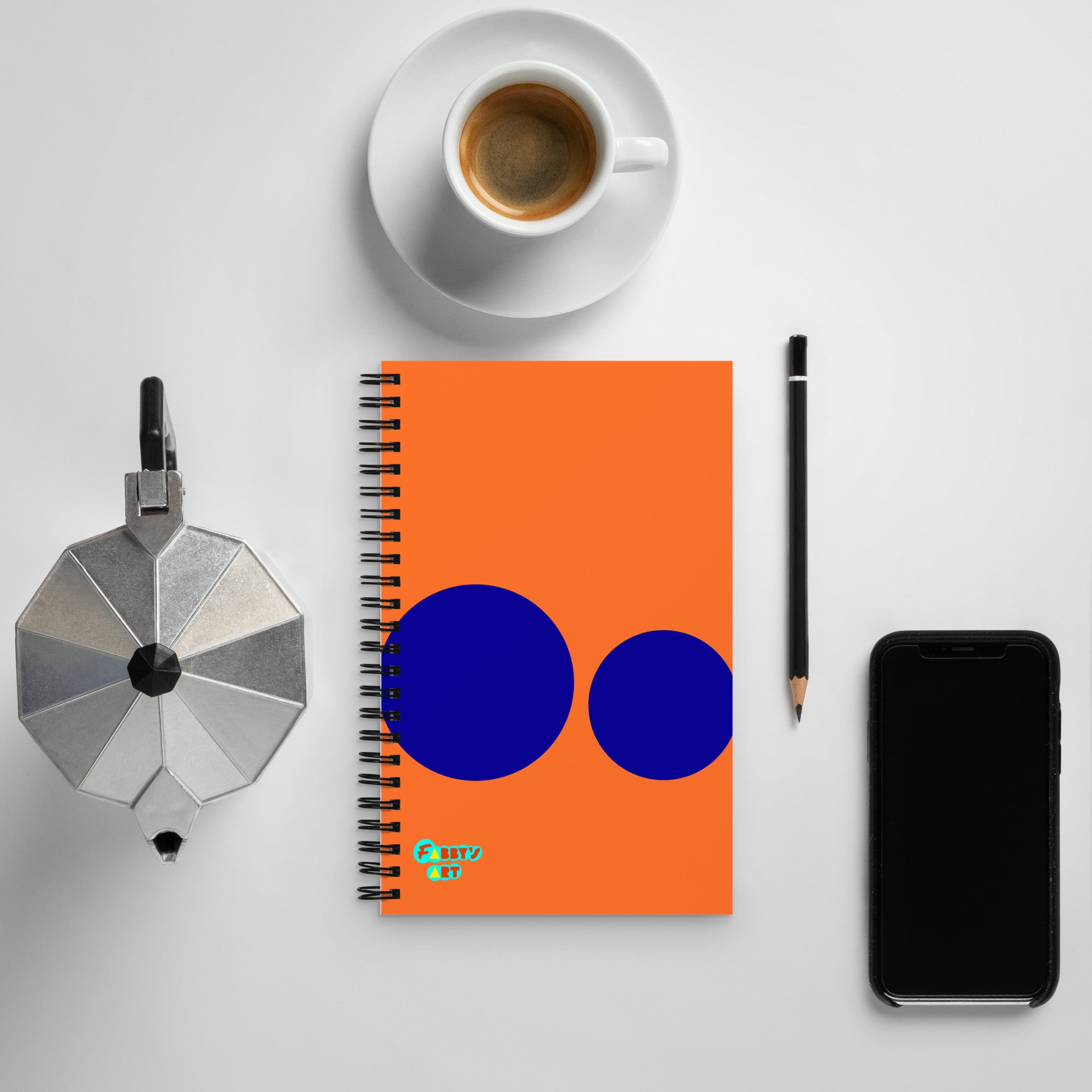 This escalated quickly orange spiral notebook