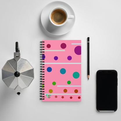 Follow along light pink spiral notebook