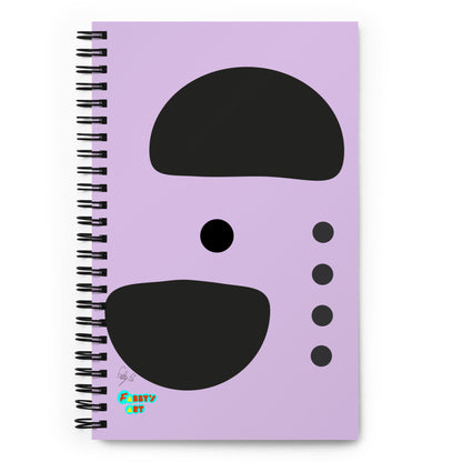 Dots taking sides fog spiral notebook