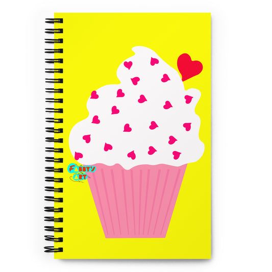 Cupcake love spiral notebook