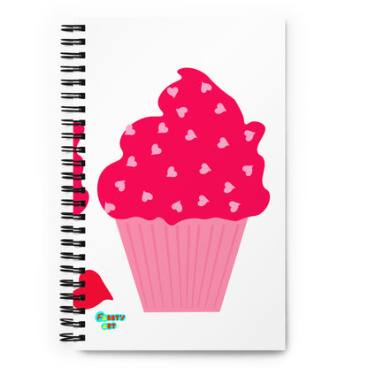 Cupcakes in love spiral notebook