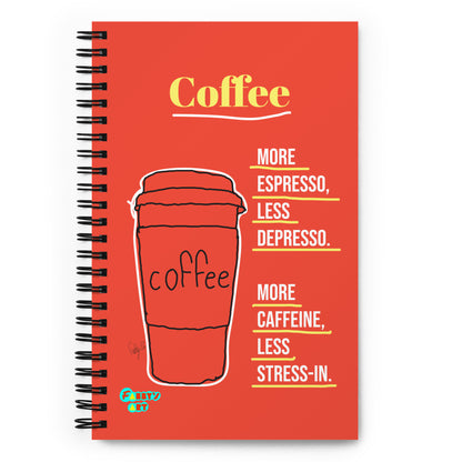 More espresso spiral notebook