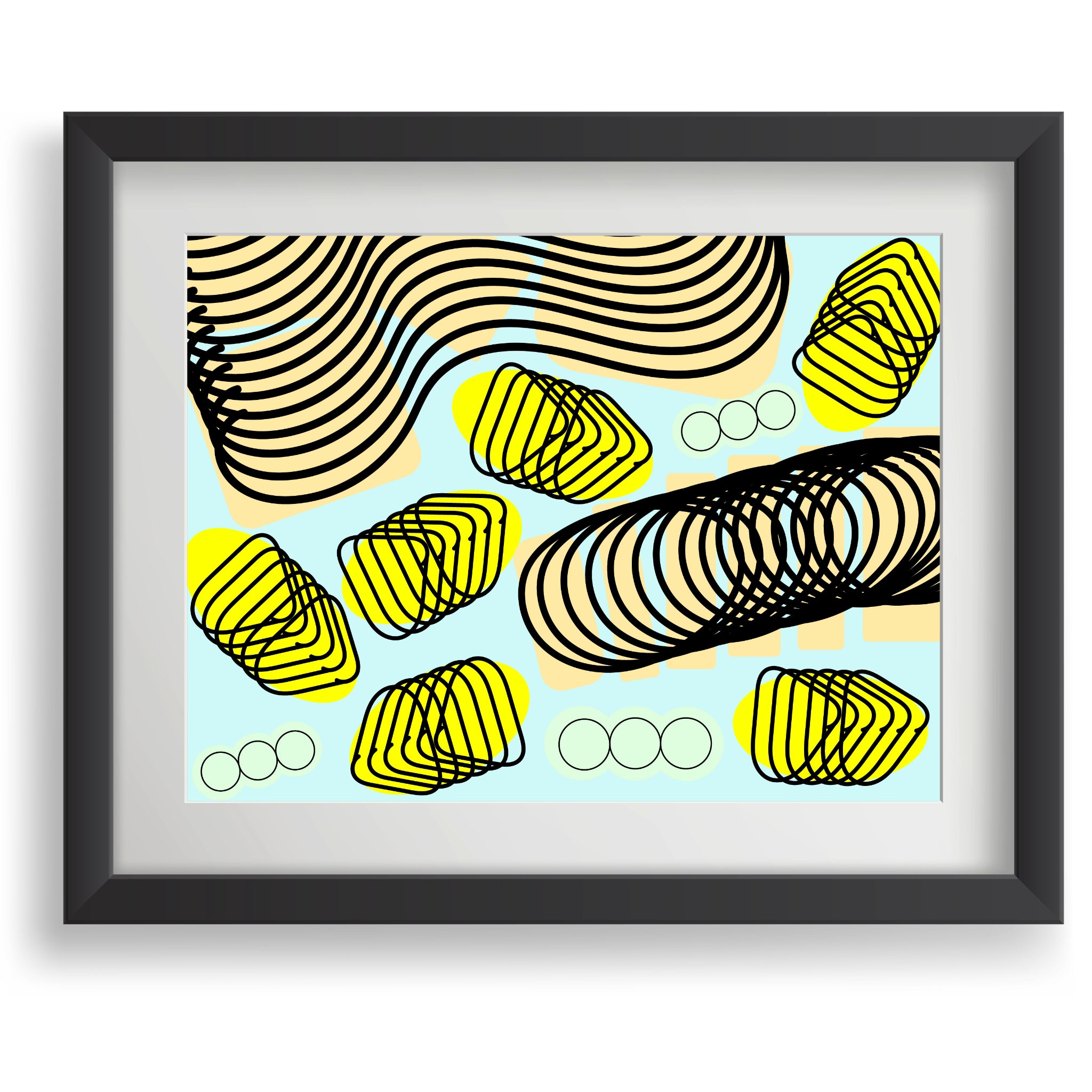 Spiral momentum (black), Poster