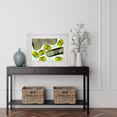 Spiral momentum (black), Poster