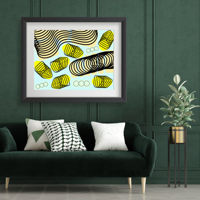 Spiral momentum (black), Poster