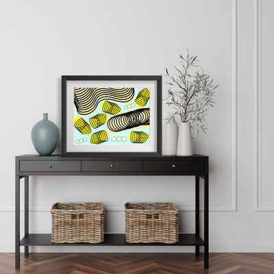 Spiral momentum (black), Poster