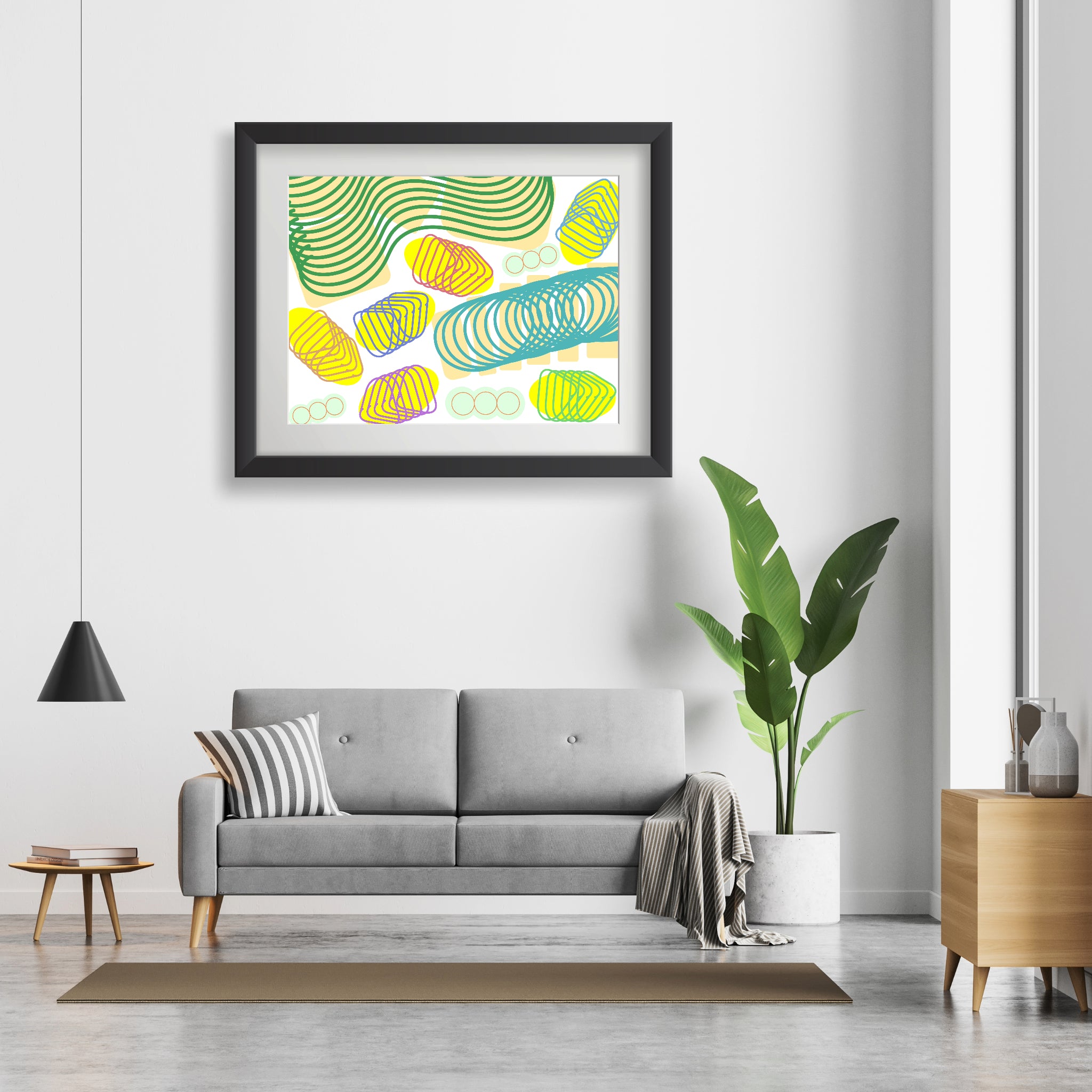 Spiral momentum (light colors), Poster