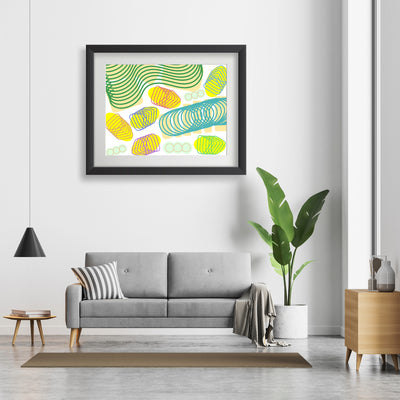 Spiral momentum (light colors), Poster