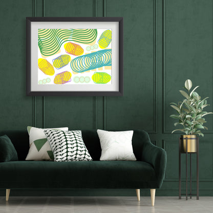 Spiral momentum (light colors), Poster