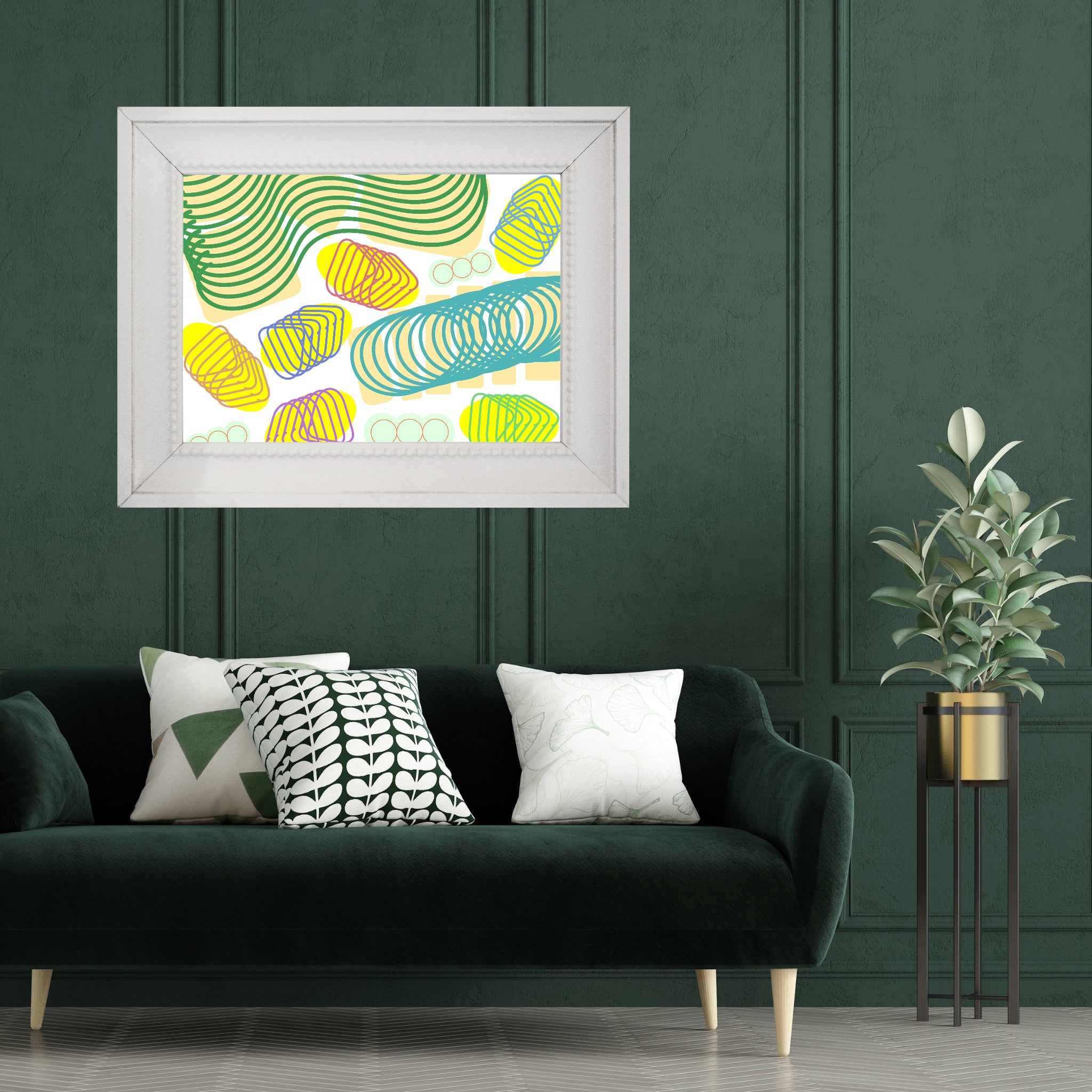 Spiral momentum (light colors), Poster