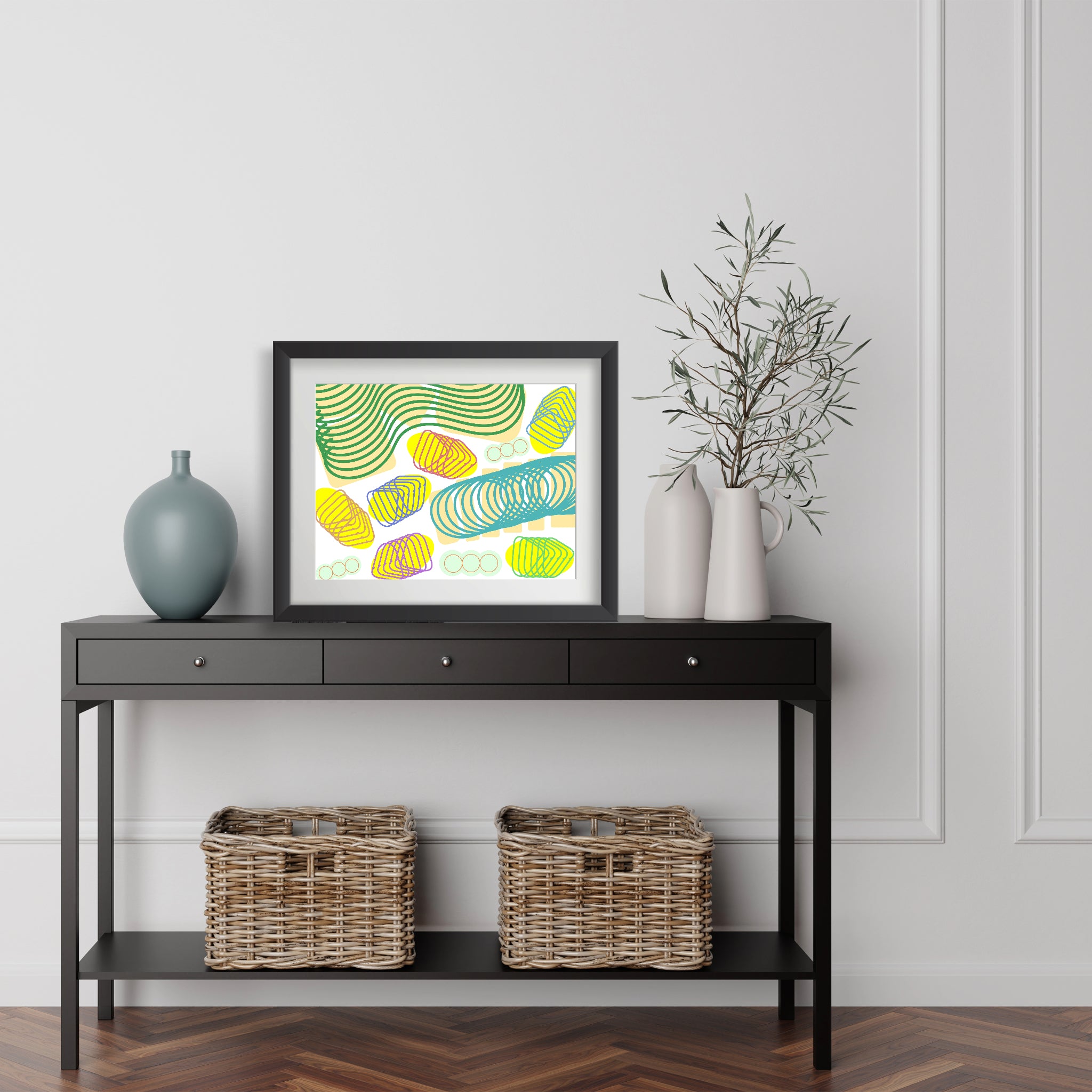 Spiral momentum (light colors), Poster