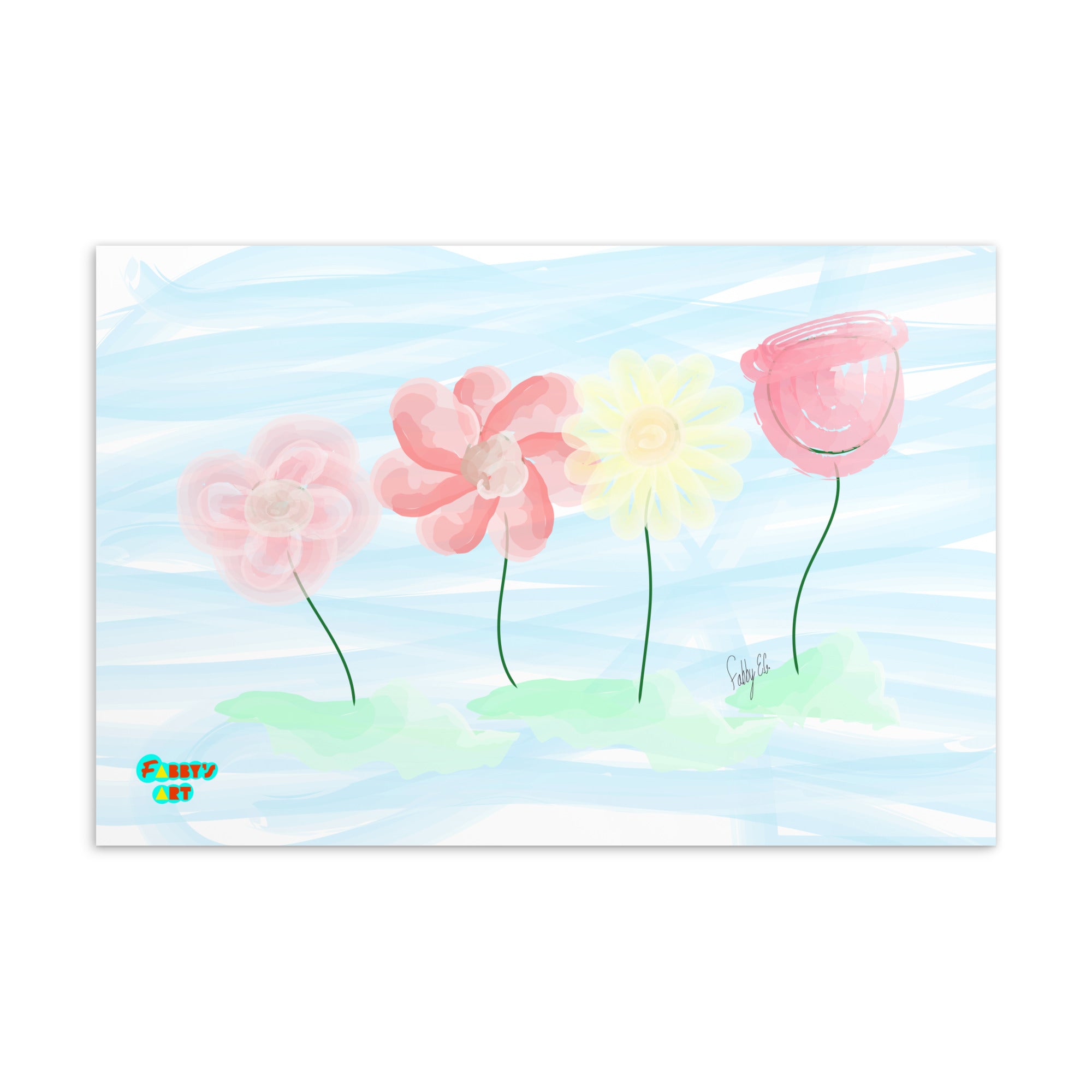 Buy myself flowers postcard