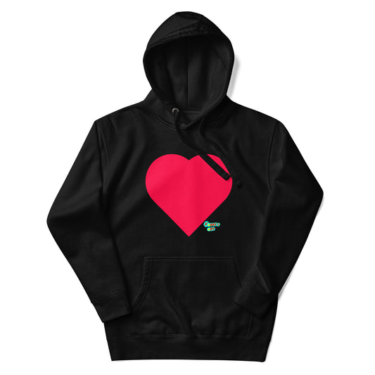 Red heart Unisex premium hoodie