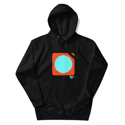 Circling around orange Unisex premium hoodie