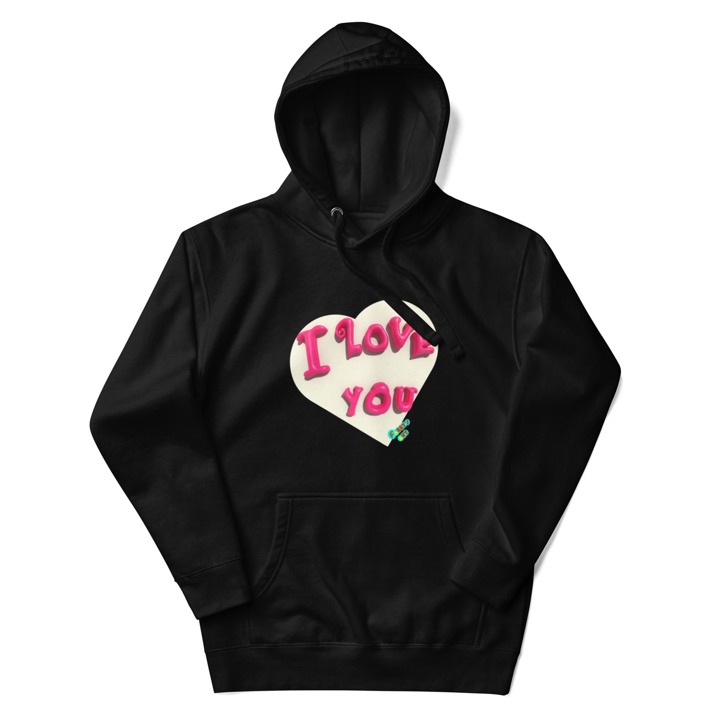 I love you heart Unisex premium hoodie