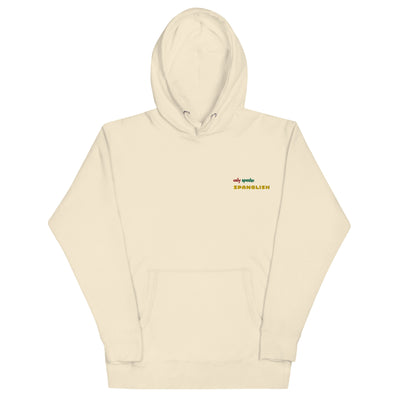 Only Speako Spanglish, Embroidery Unisex Premium Hoodie