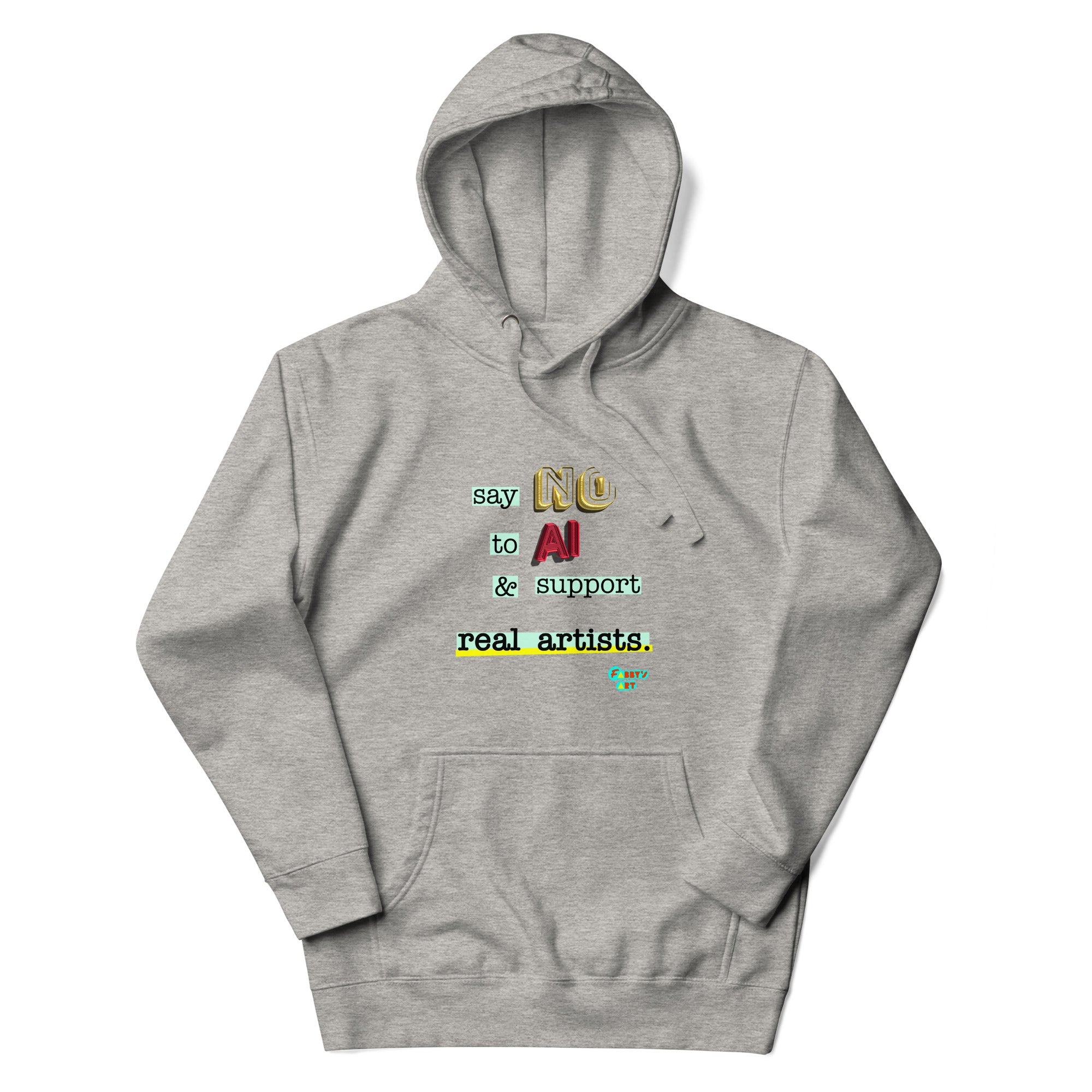 Say no to AI Unisex premium hoodie