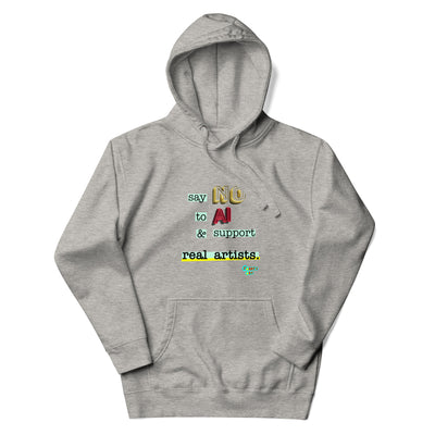 Say no to AI Unisex premium hoodie