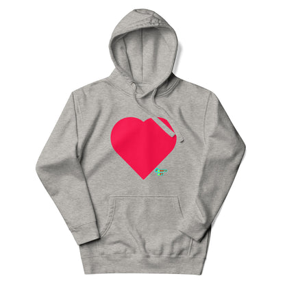 Red heart Unisex premium hoodie