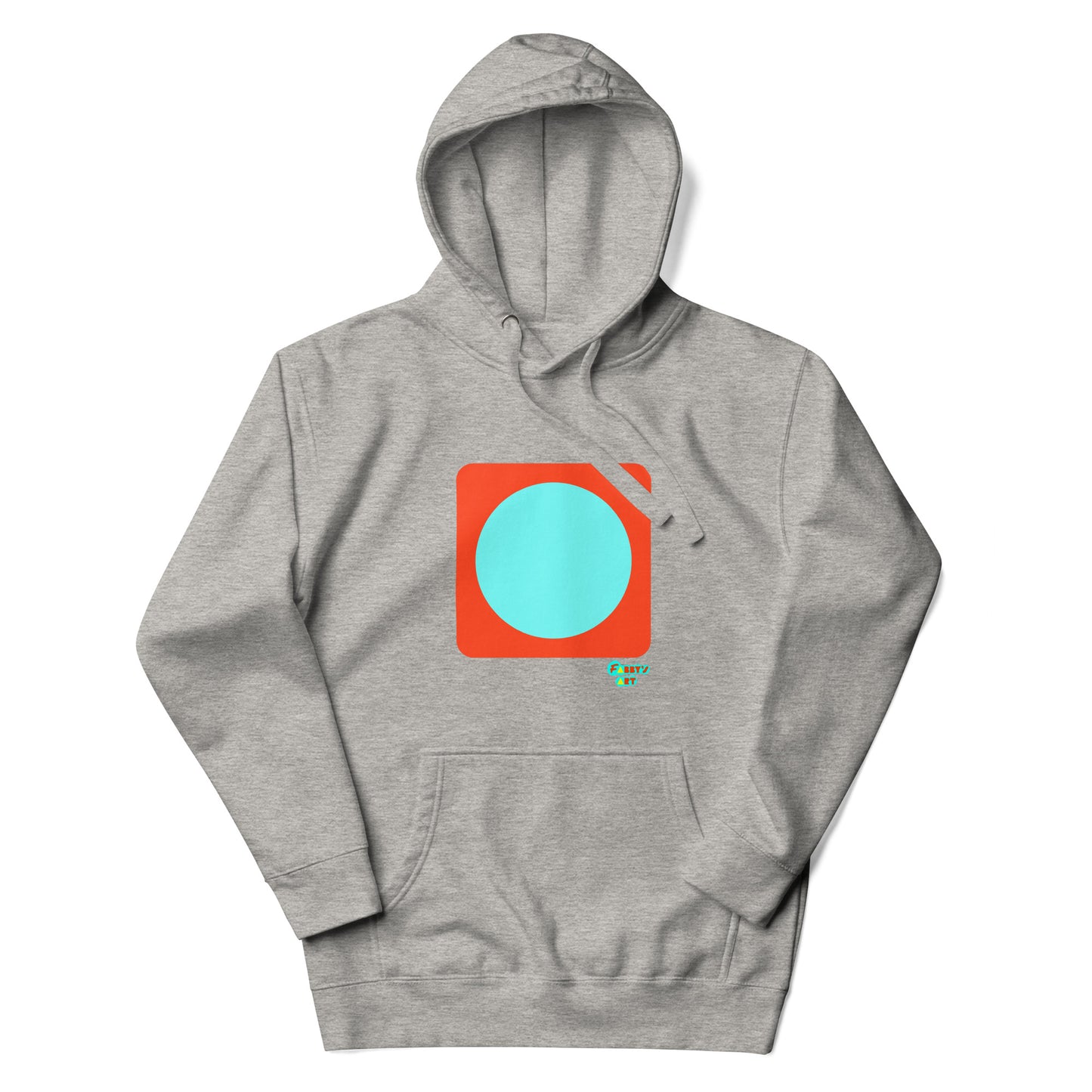 Circling around orange Unisex premium hoodie