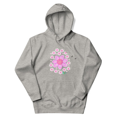 Pink Flower Unisex premium hoodie