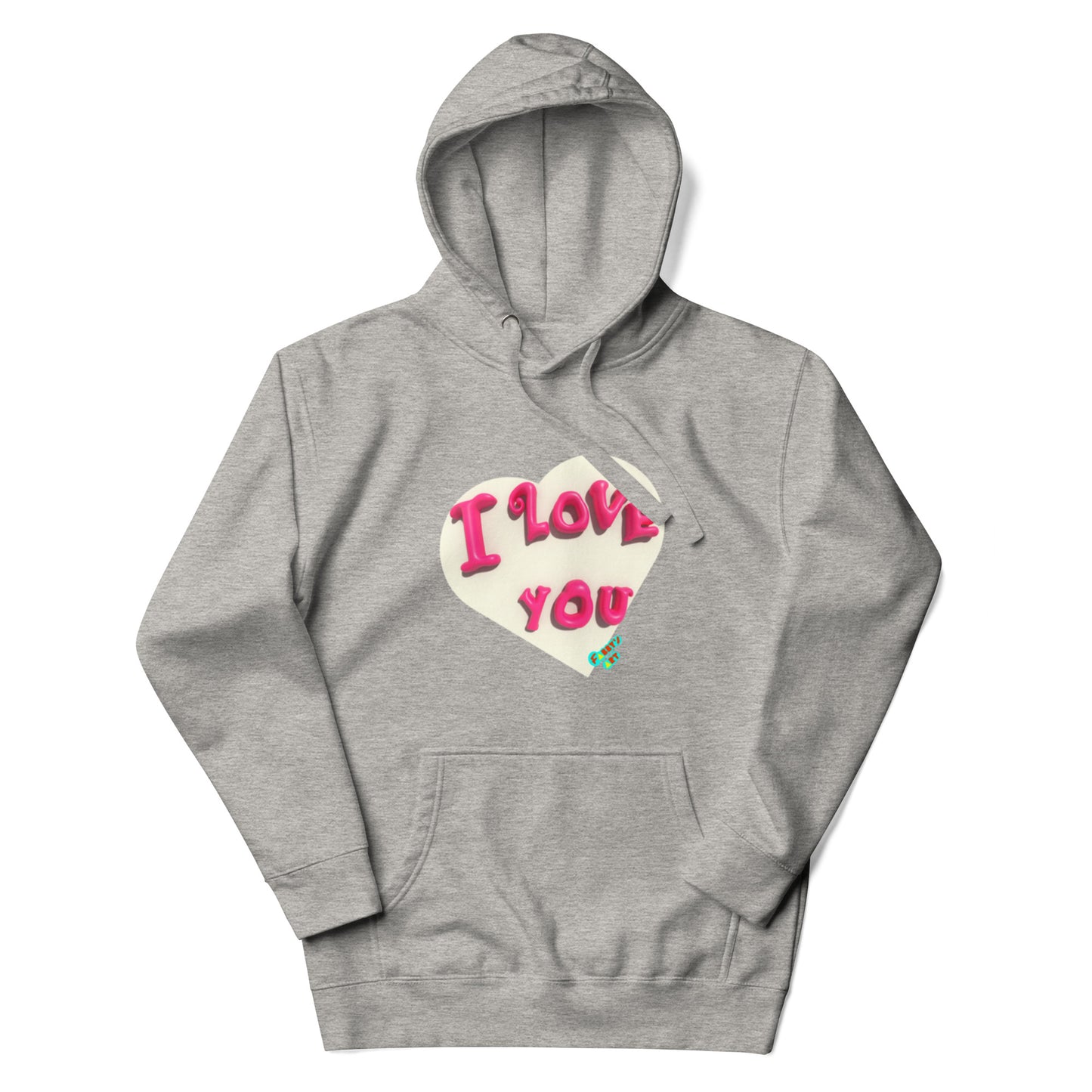 I love you heart Unisex premium hoodie