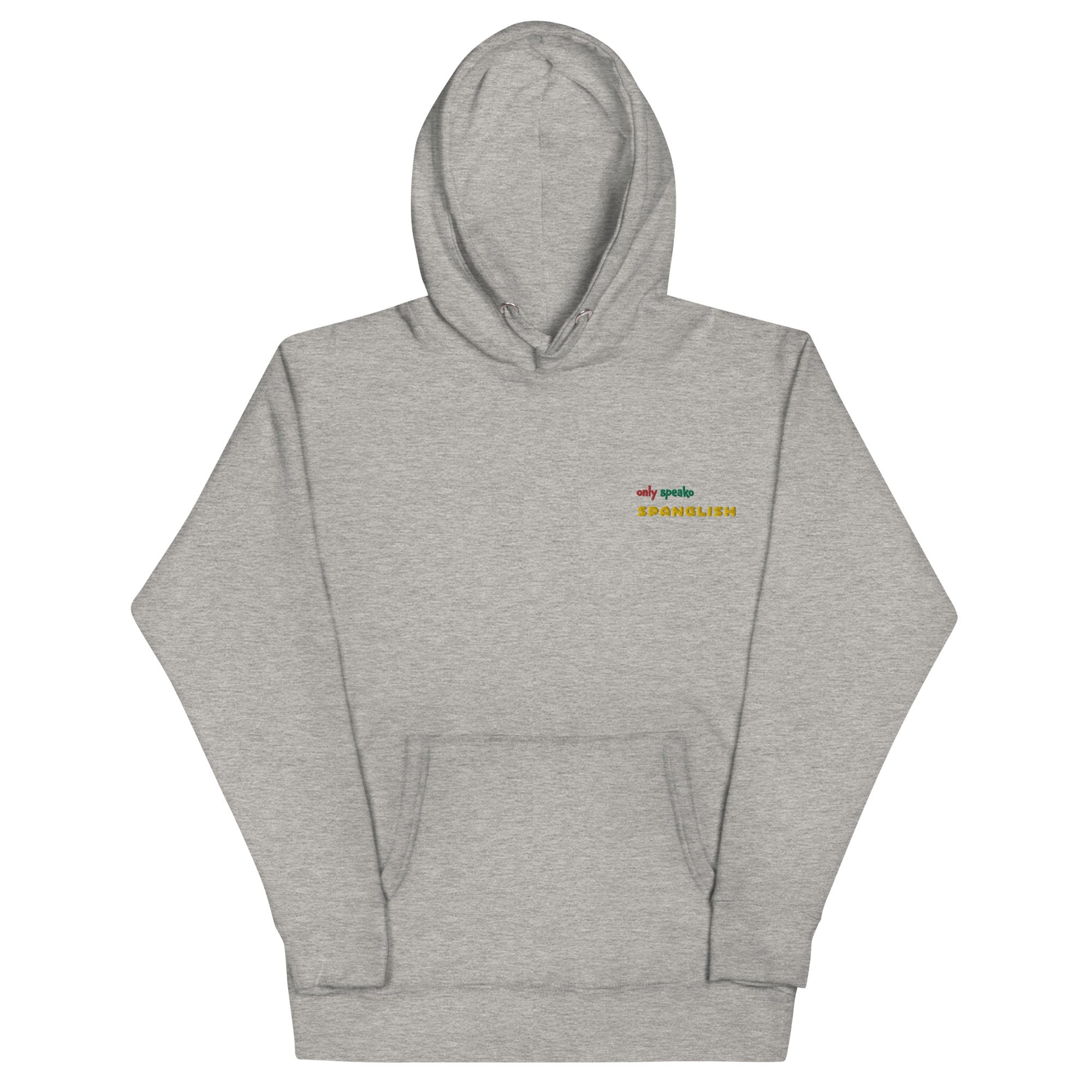 Only Speako Spanglish, Embroidery Unisex Premium Hoodie