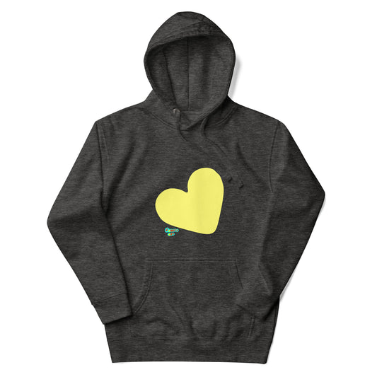 Yellow heart Unisex premium hoodie