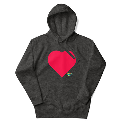 Red heart Unisex premium hoodie