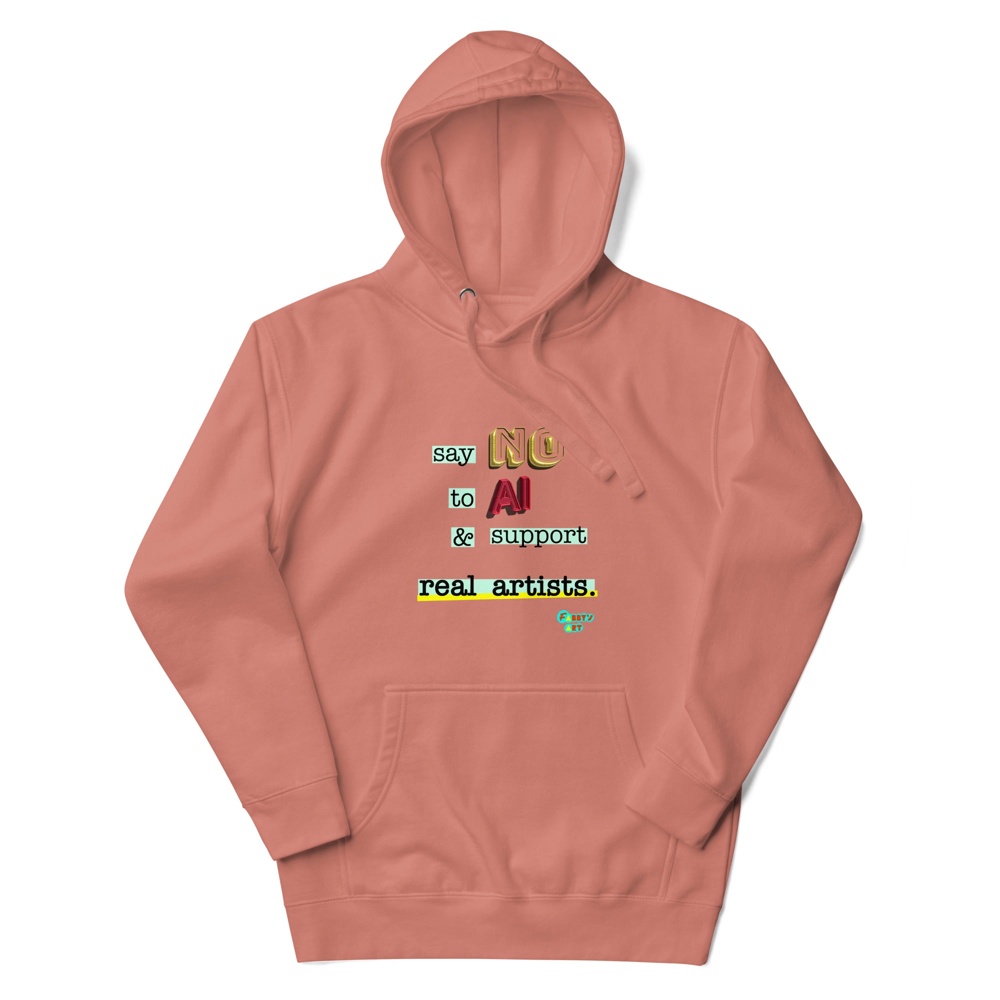 Say no to AI Unisex premium hoodie