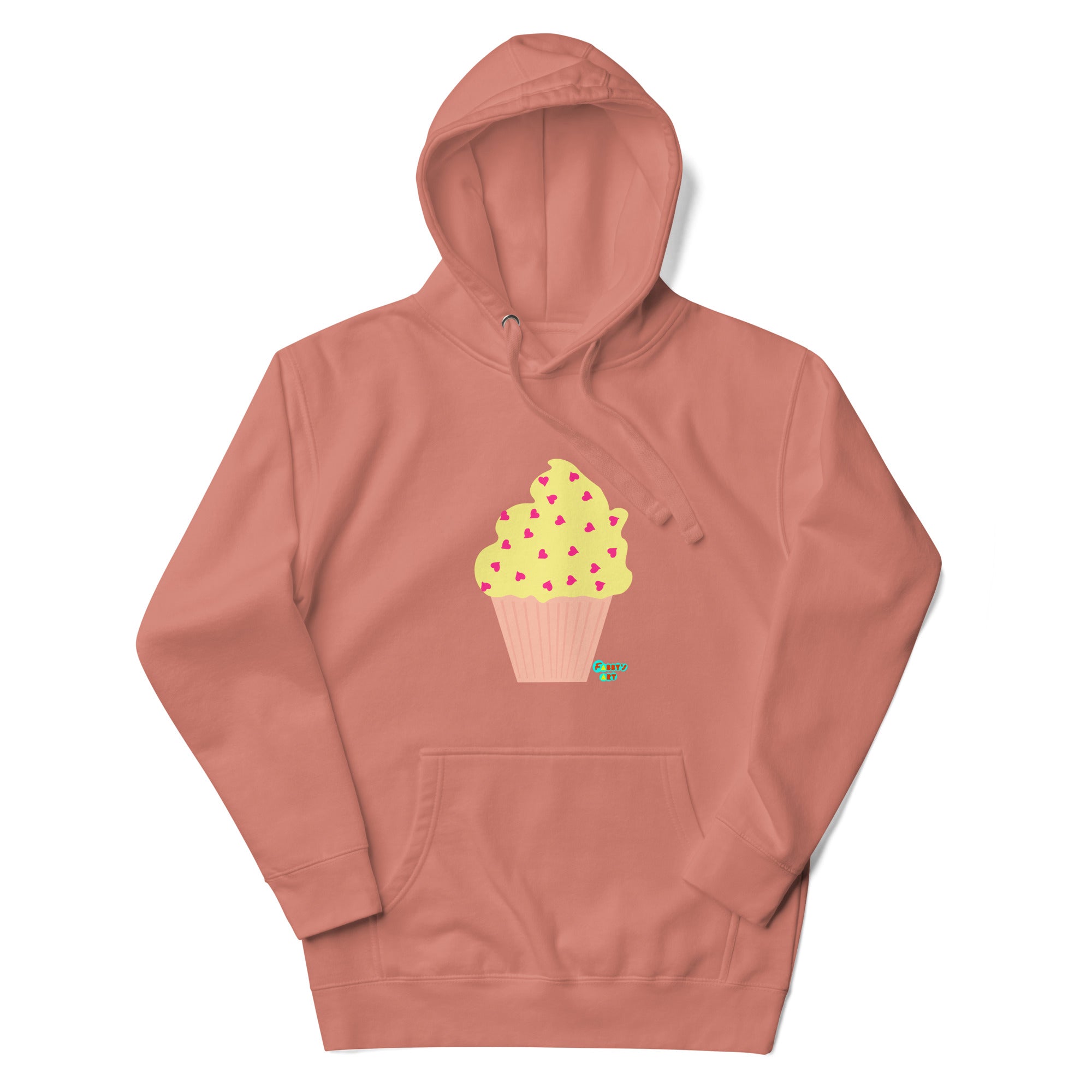 Yellow cupcake Unisex premium hoodie
