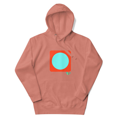 Circling around orange Unisex premium hoodie