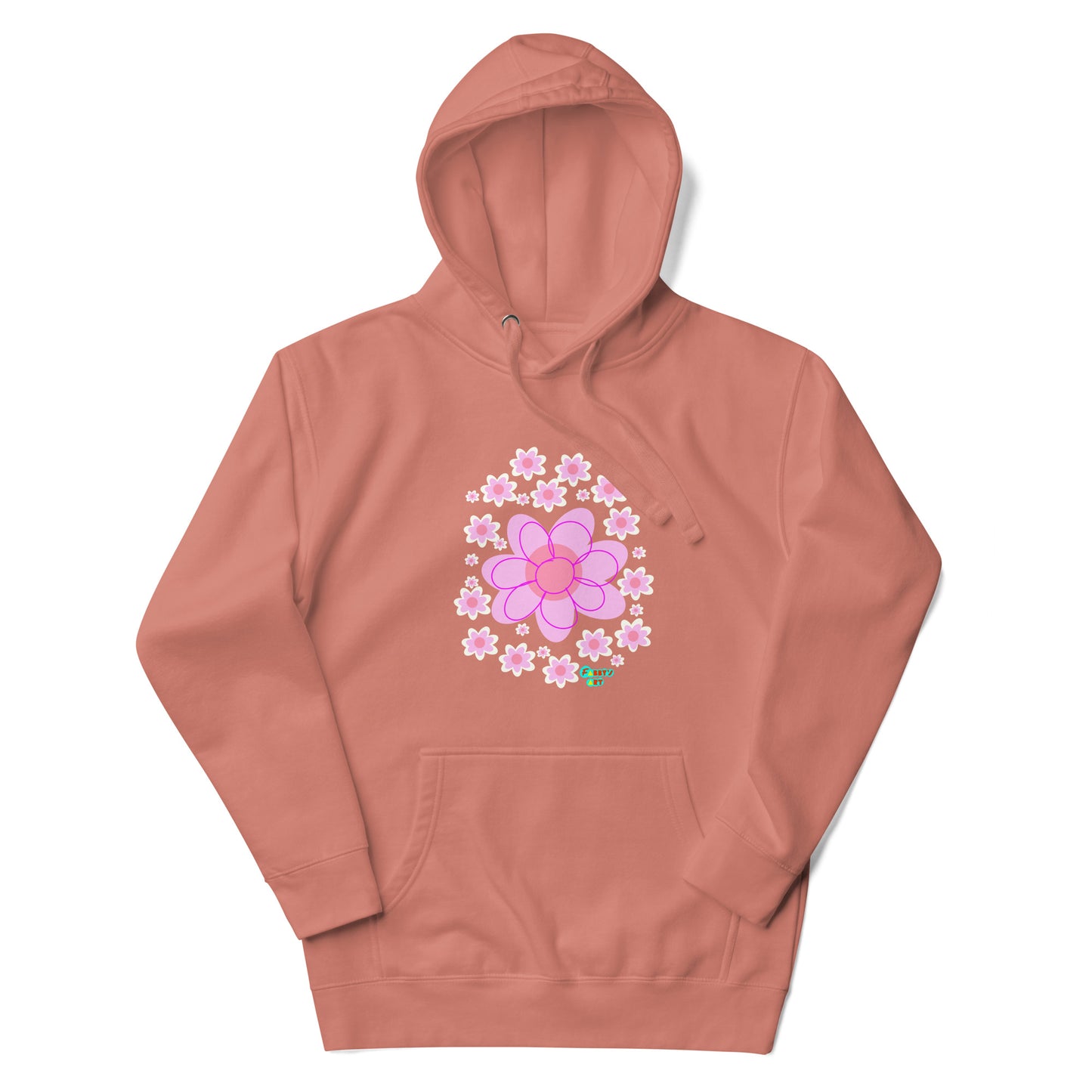 Pink Flower Unisex premium hoodie