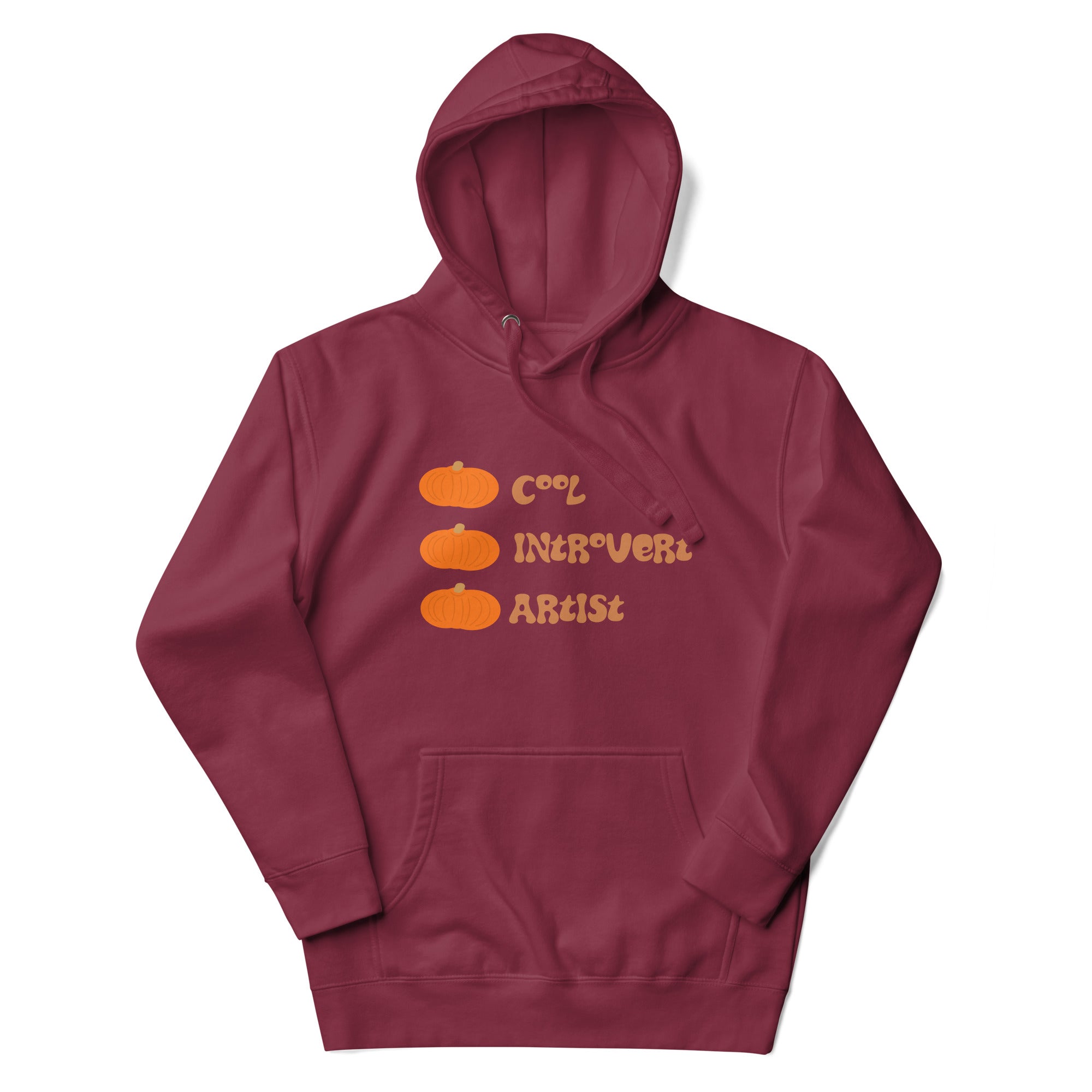 Cool introvert artist, Unisex Premium Hoodie