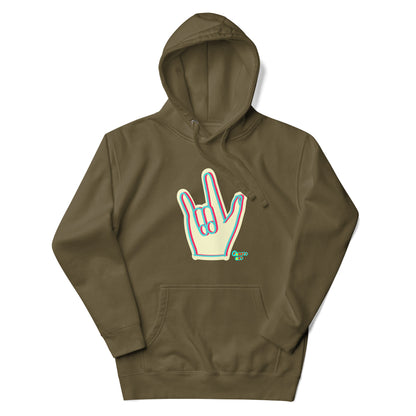 I love you sign language Unisex premium hoodie