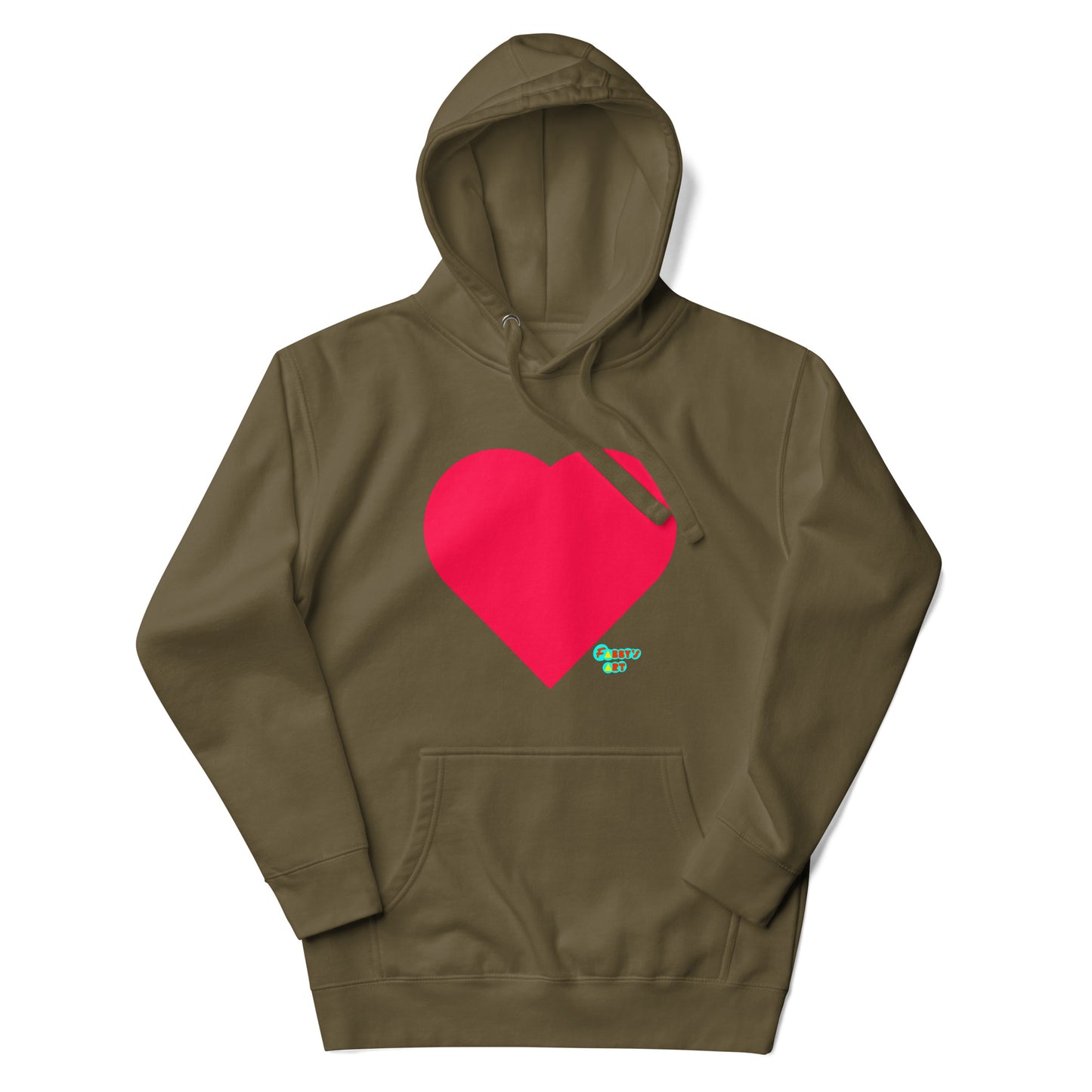 Red heart Unisex premium hoodie