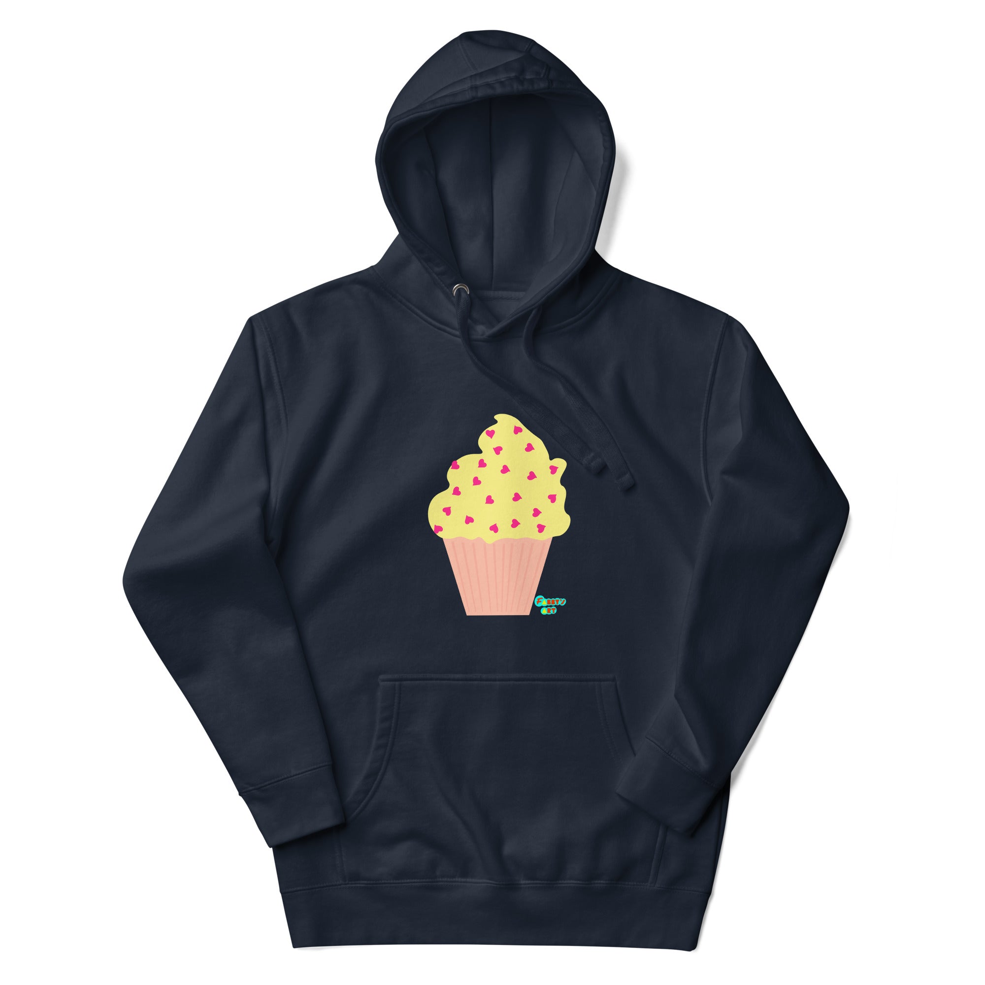 Yellow cupcake Unisex premium hoodie