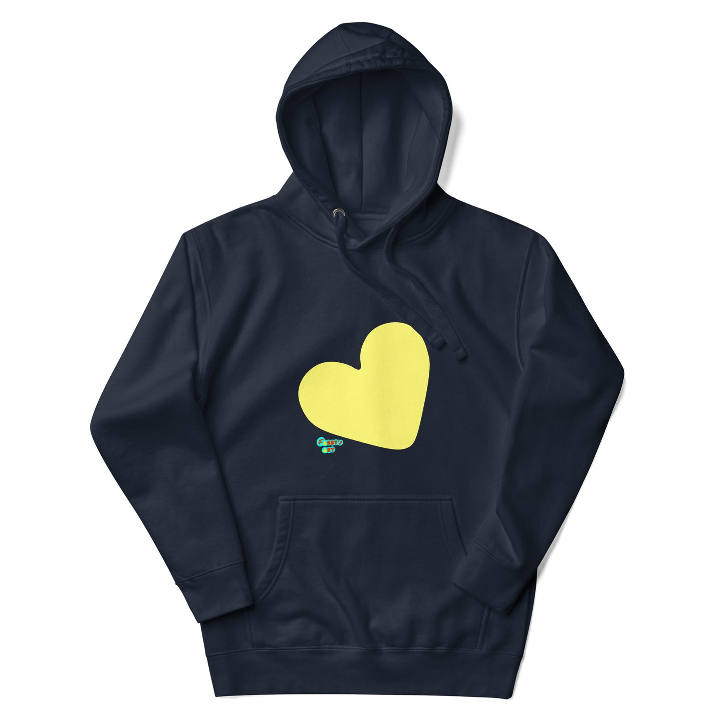 Yellow heart Unisex premium hoodie