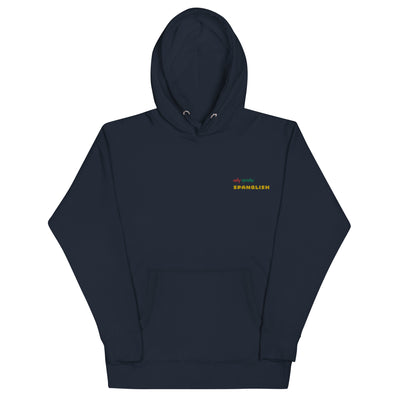 Only Speako Spanglish, Embroidery Unisex Premium Hoodie
