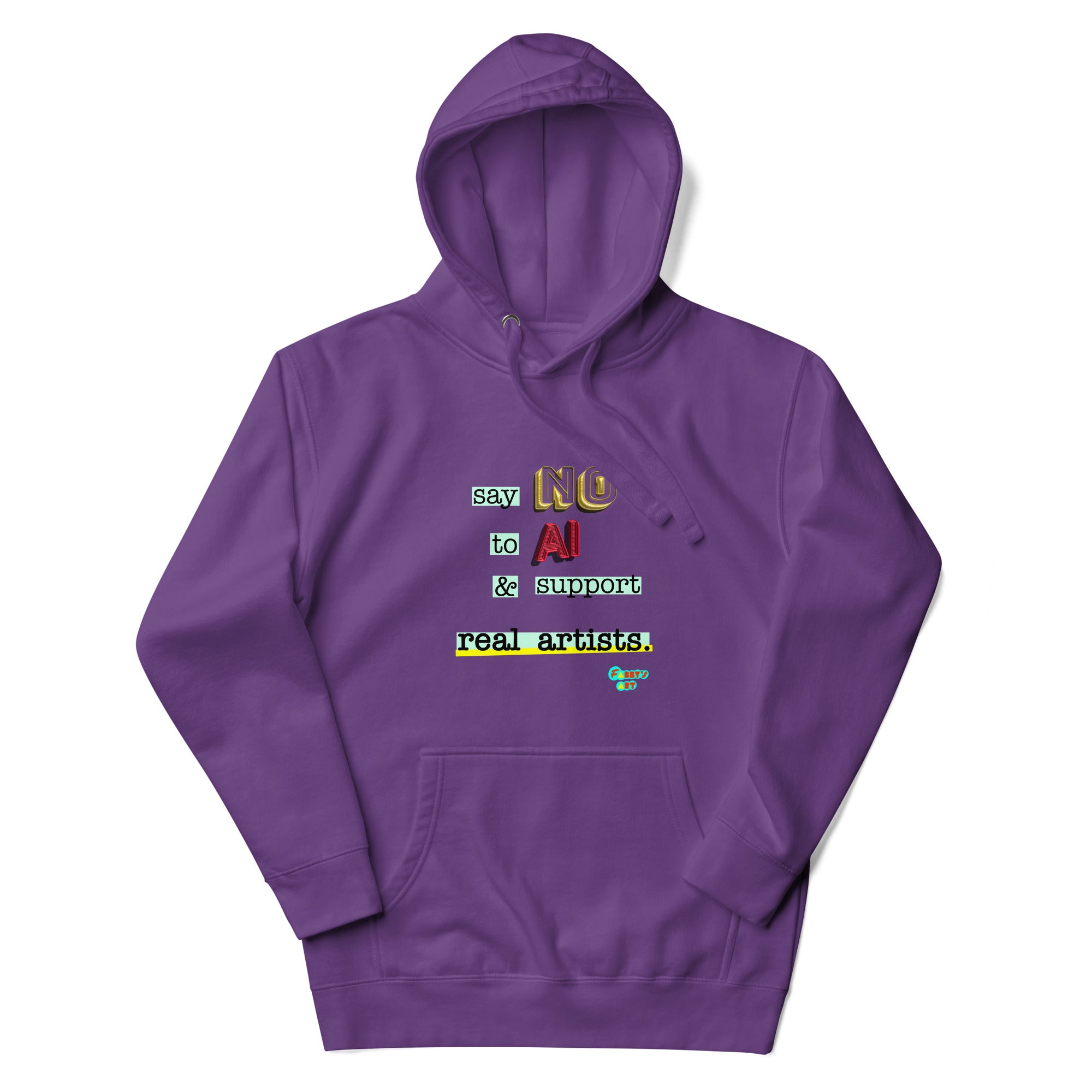 Say no to AI Unisex premium hoodie