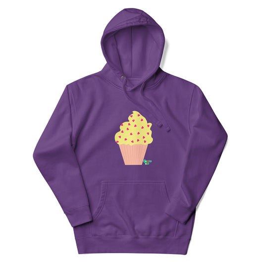 Yellow cupcake Unisex premium hoodie