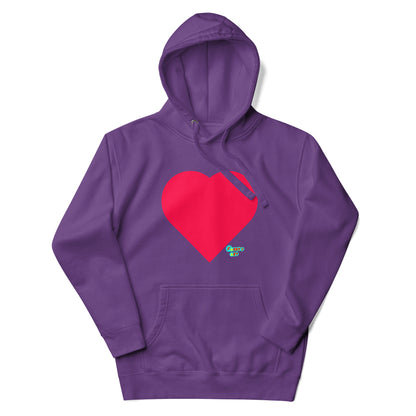 Red heart Unisex premium hoodie