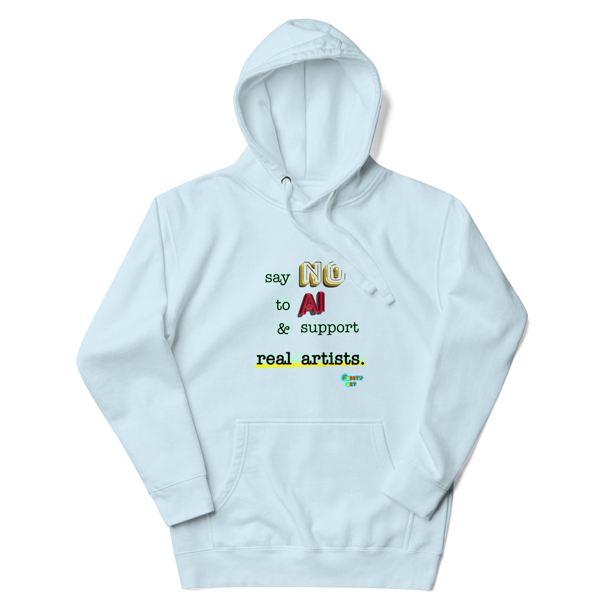 Say no to AI Unisex premium hoodie