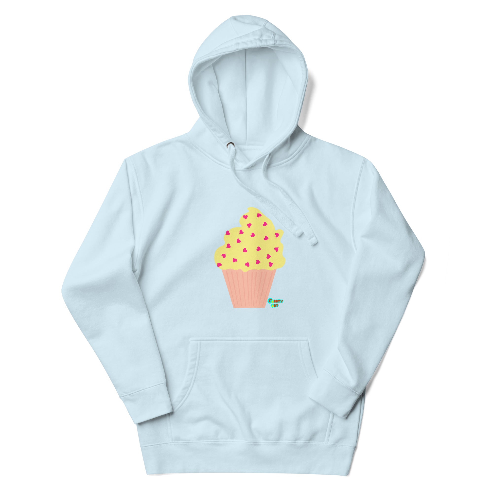 Yellow cupcake Unisex premium hoodie